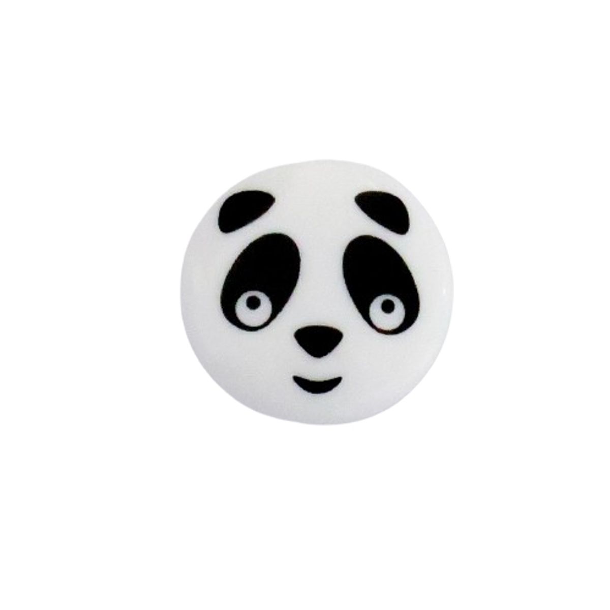 Plast knap med Panda 18 mm.