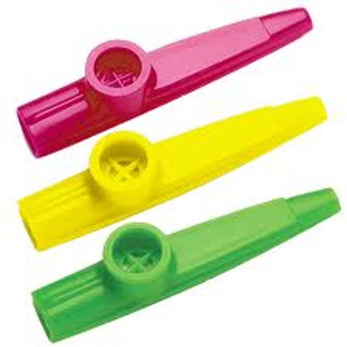 Plastik Kazoo i assorterede farver