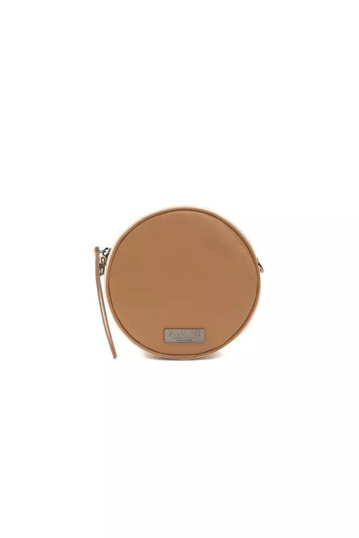 Pompei Donatella Brown Leather Dame Crossbody Bag