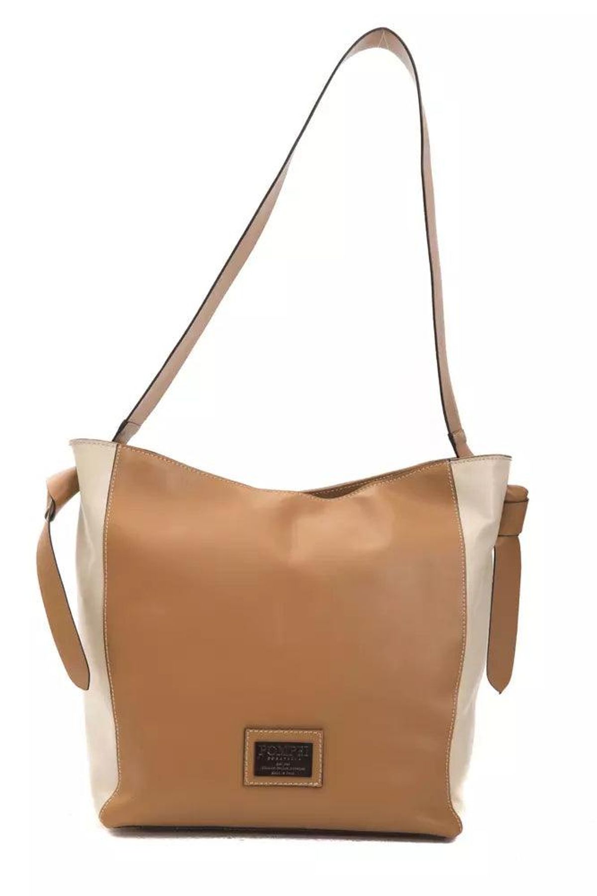 Pompei Donatella Brown Leather Dame Shoulder Bag