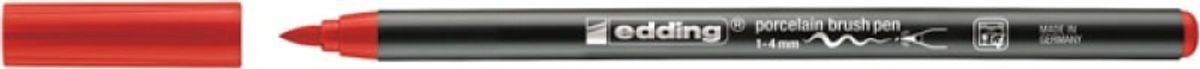 Porcelæns pen rød 1-4mm EDDING 10 stk.