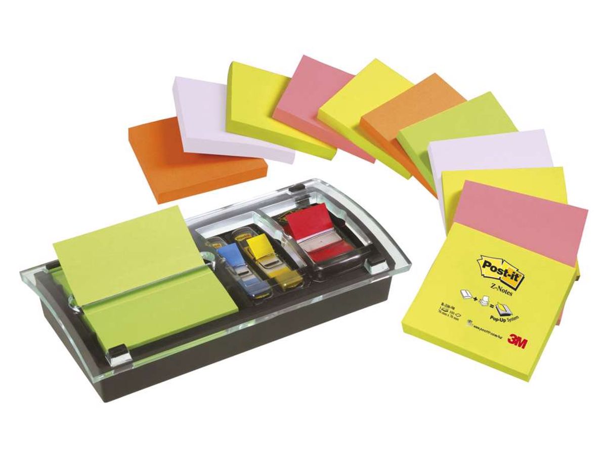 Post-it Z-notes Combi Dispenser + 12 Blokke