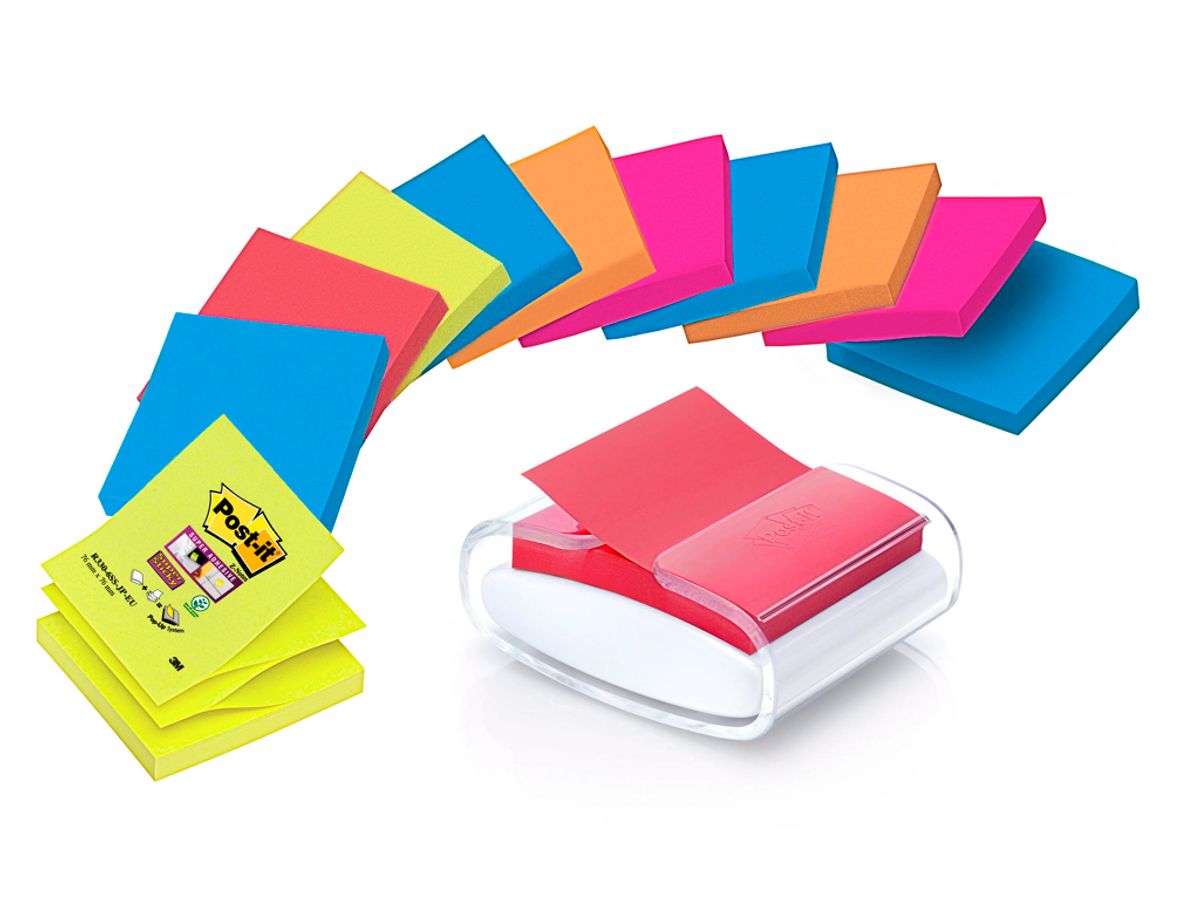 Post-it Z-notes Dispenser + 12 Blokke