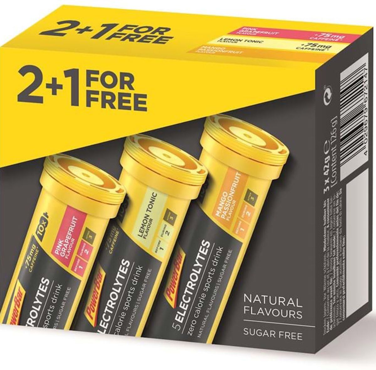 PowerBar Electrolytes Mango/Lemon/Pink grape 2in1