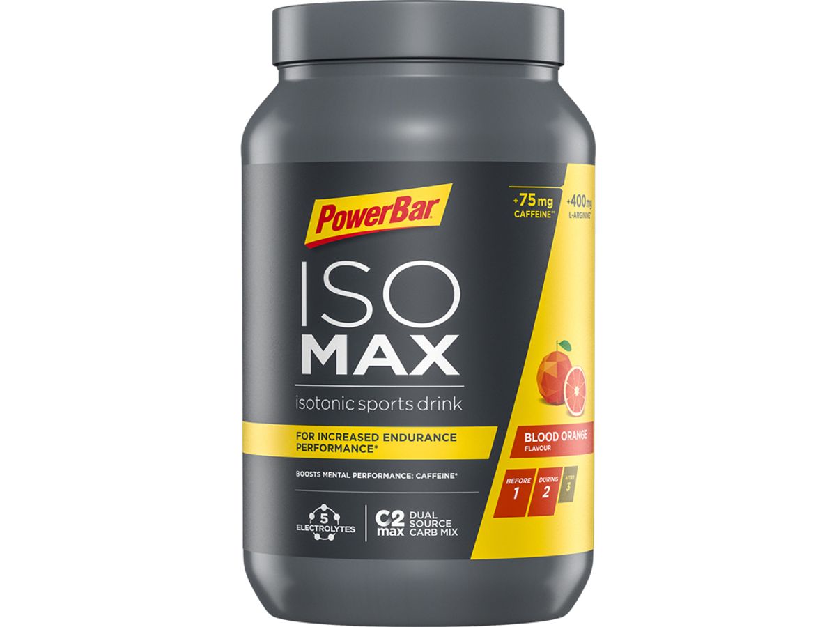 Powerbar ISOMAX - Blood Orange med Koffein - 1200g