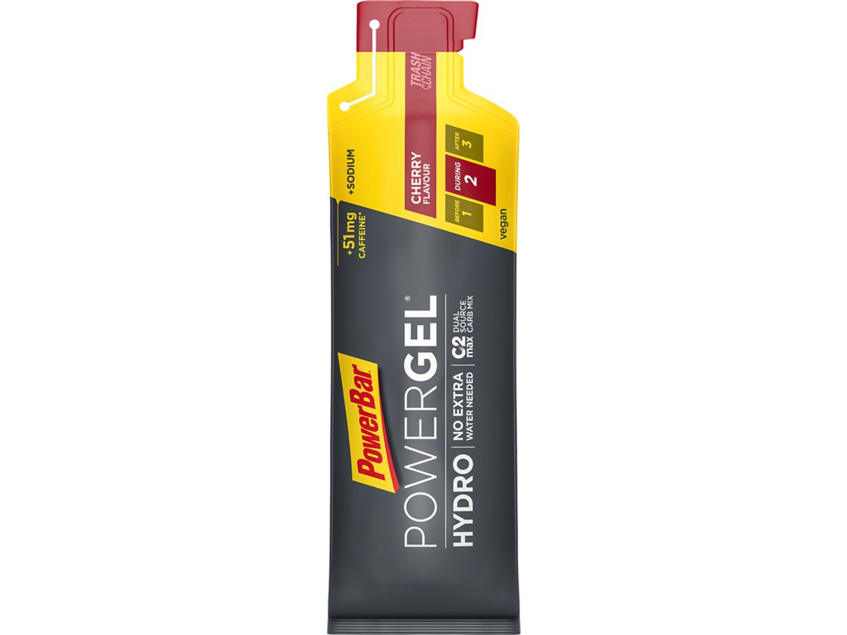 Powerbar Powergel Hydro 67 ml koffeinholdige kirsebær.