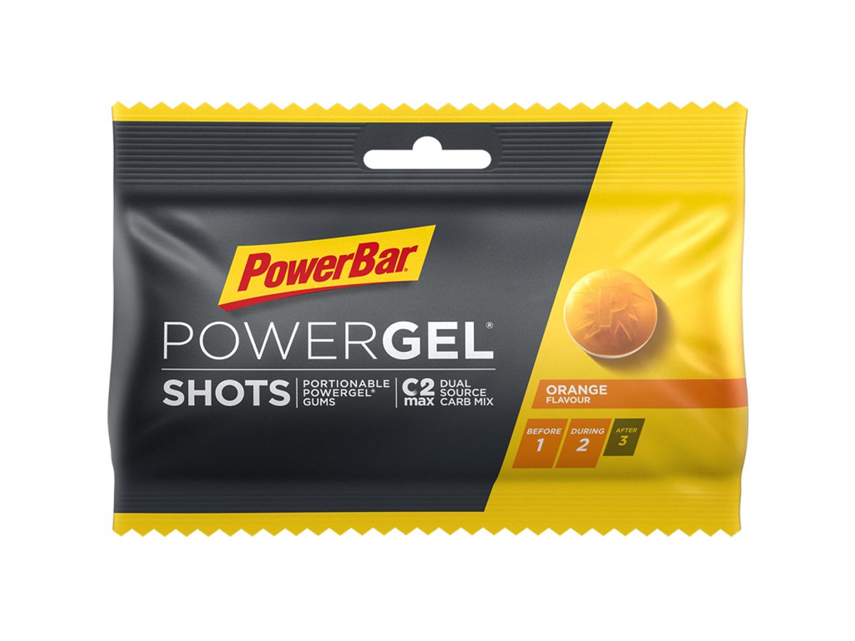 Powerbar - PowerGel shots - Vingummi - Appelsin.