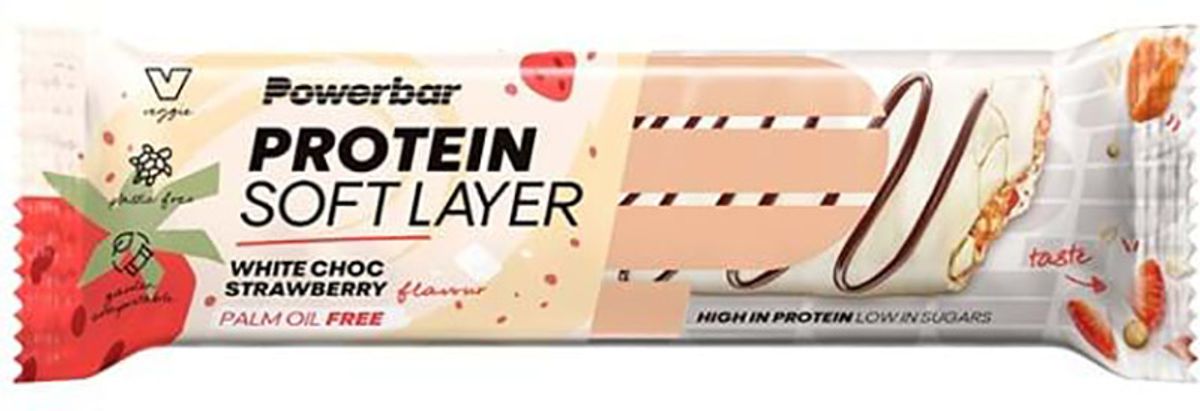 PowerBar Protein Soft Layer Bar - White Chocolate Strawberry - 40g