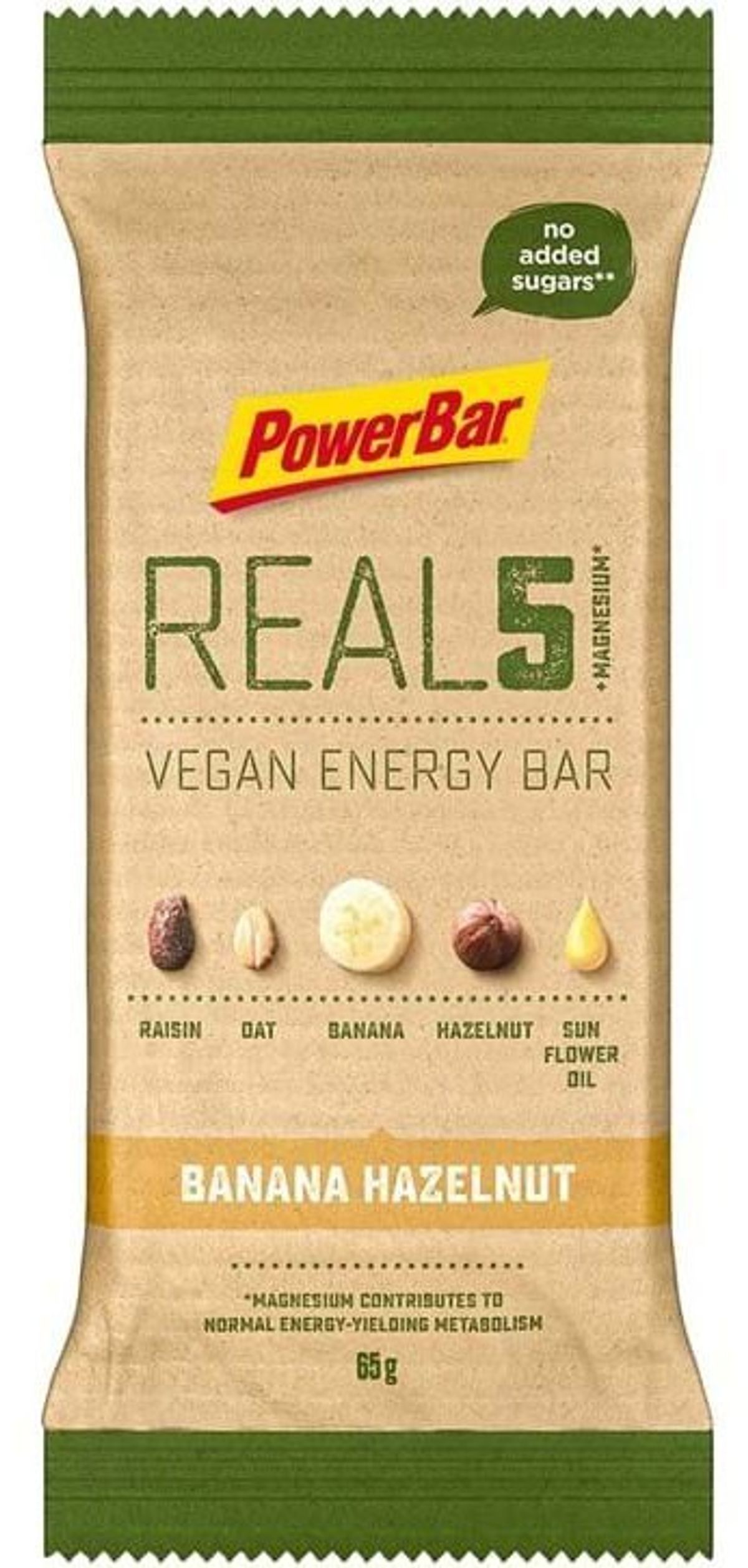 PowerBar REAL5 Veagan Energy Bar - Banana Hazelnut