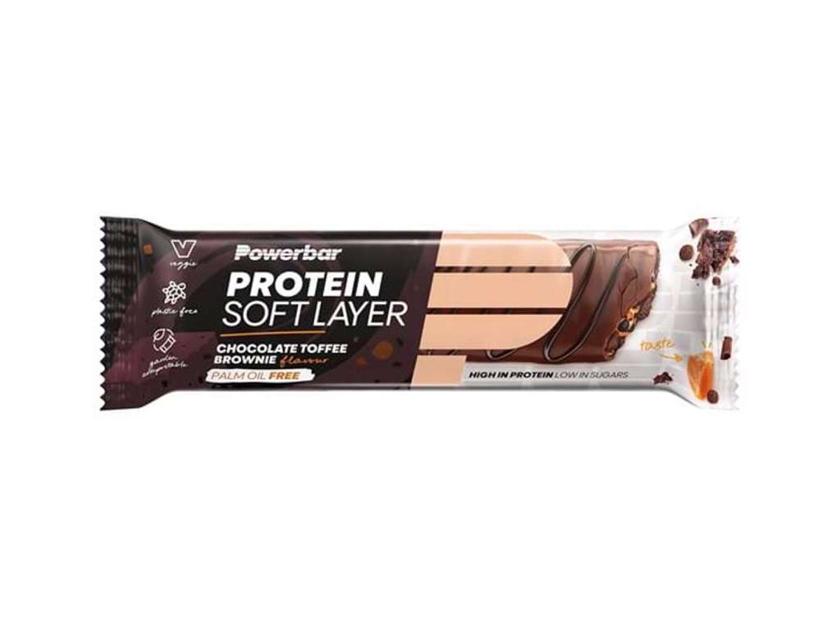 Powerbar Soft Layer - Proteinbar - Chocolate toffee brownie - 40 gram.