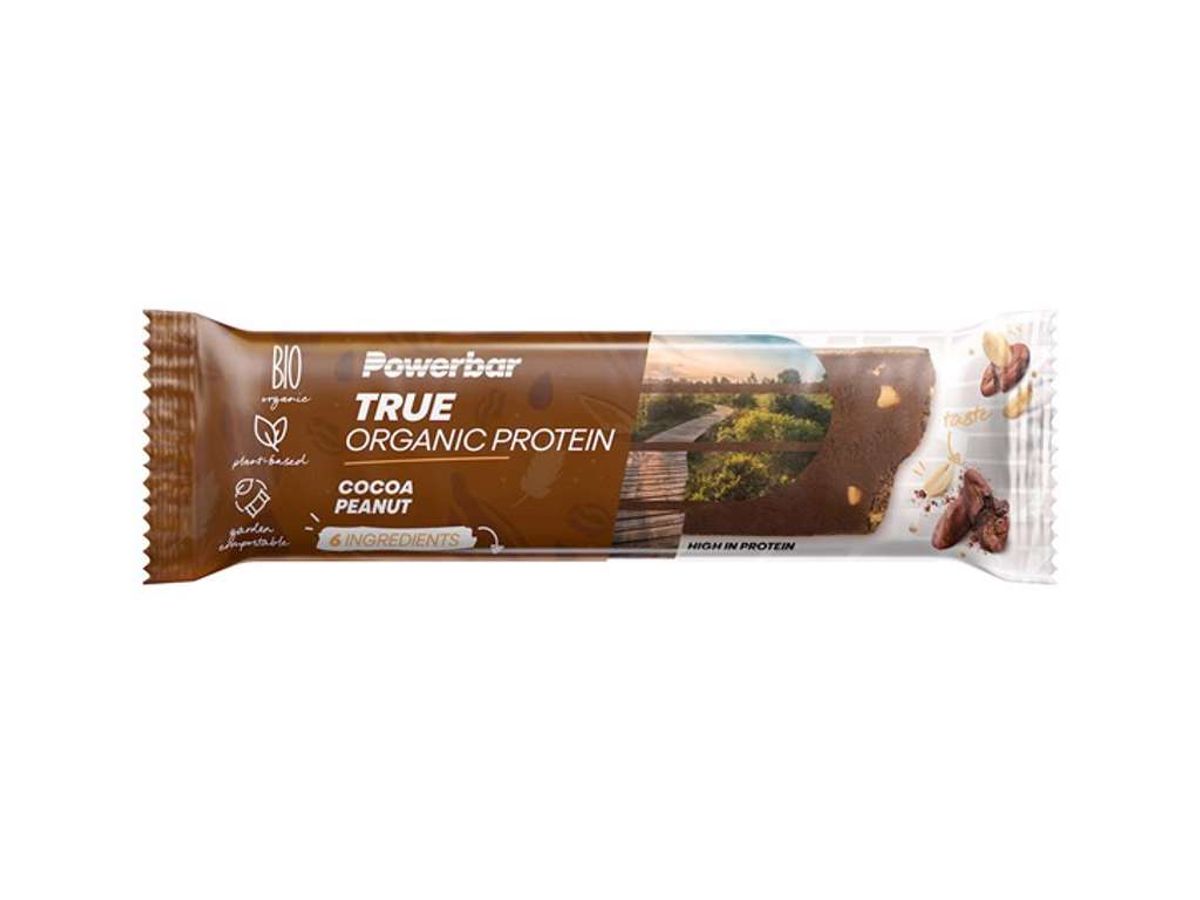 Powerbar True Organic - Proteinbar - Cocoa peanut - 45 gram.