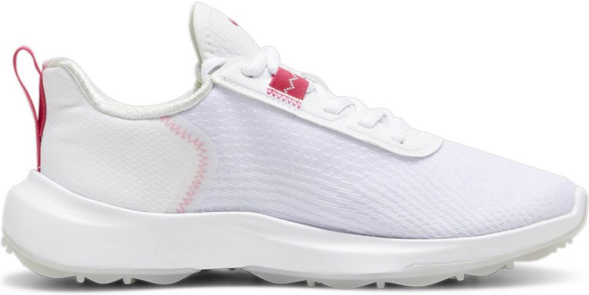 Puma Fusion Crush Sport Vandtætte Dame Golfsko Uden Spikes - Puma White/Garnet Rose - Str. 39 Normal