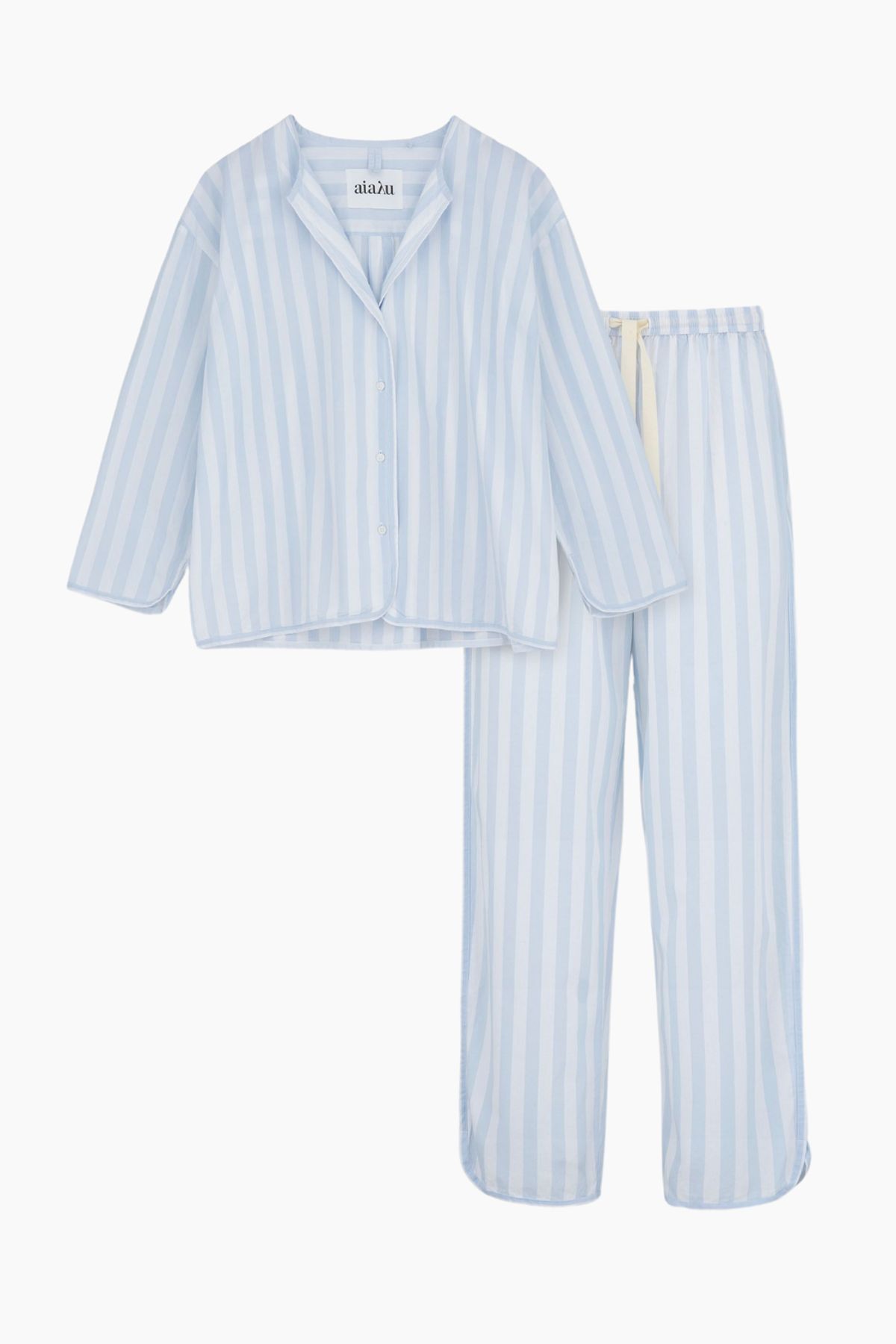 Pyjamas Poplin - Mix Blue Eyes - Aiayu - Stribet XS