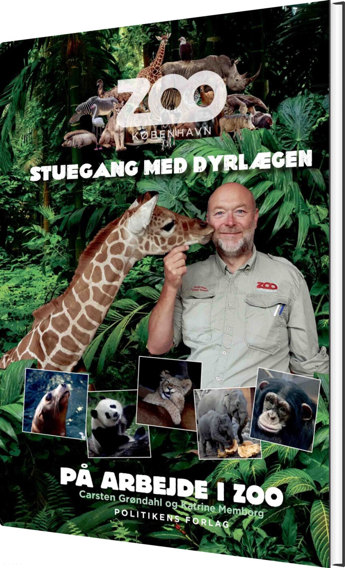 På Arbejde I Zoo - Stuegang Med Dyrlægen - Carsten Grøndal - Bog