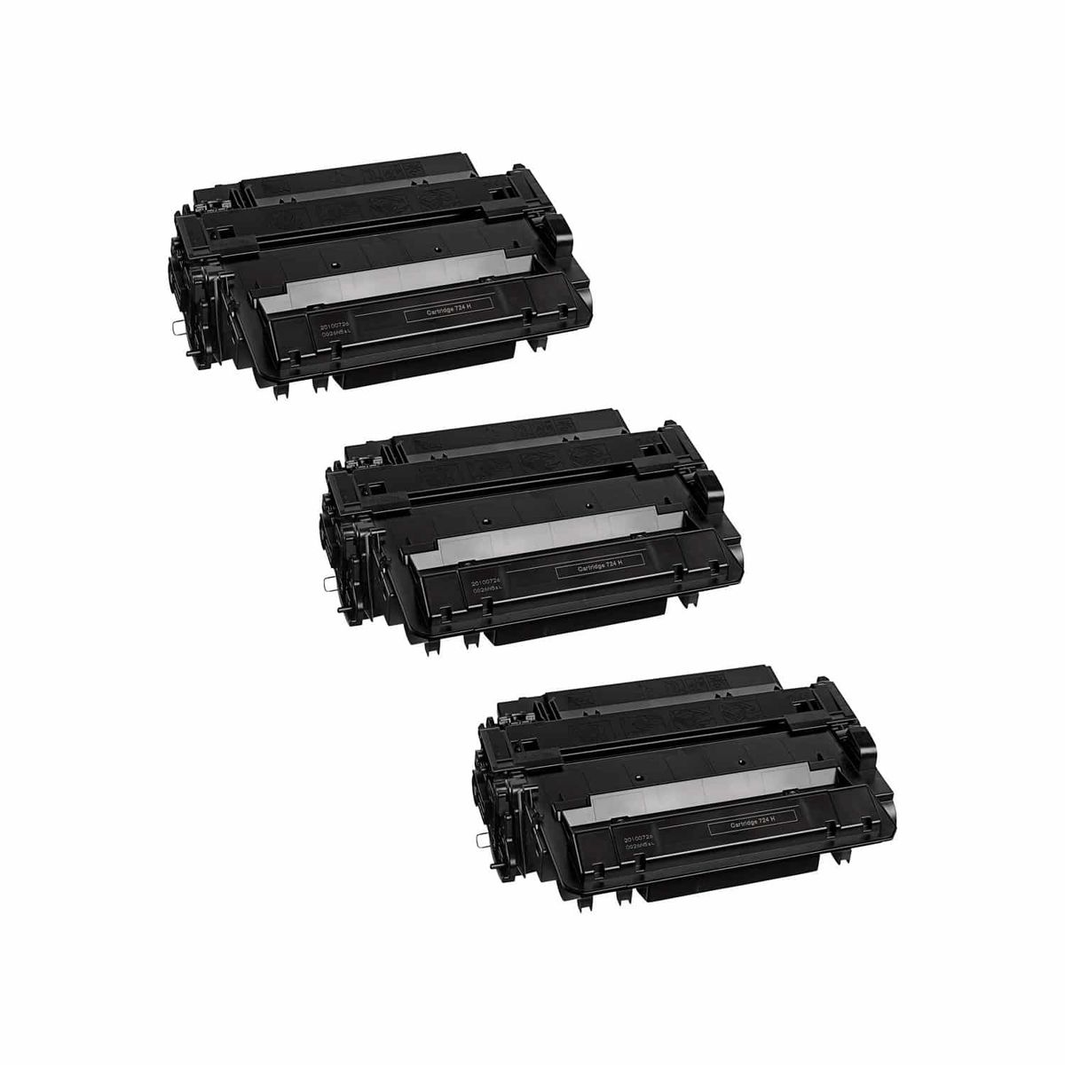 Rabat sæt! 3 stk. Canon 724H sort toner 37.500 sider i alt - Kompatibel - 3482B002