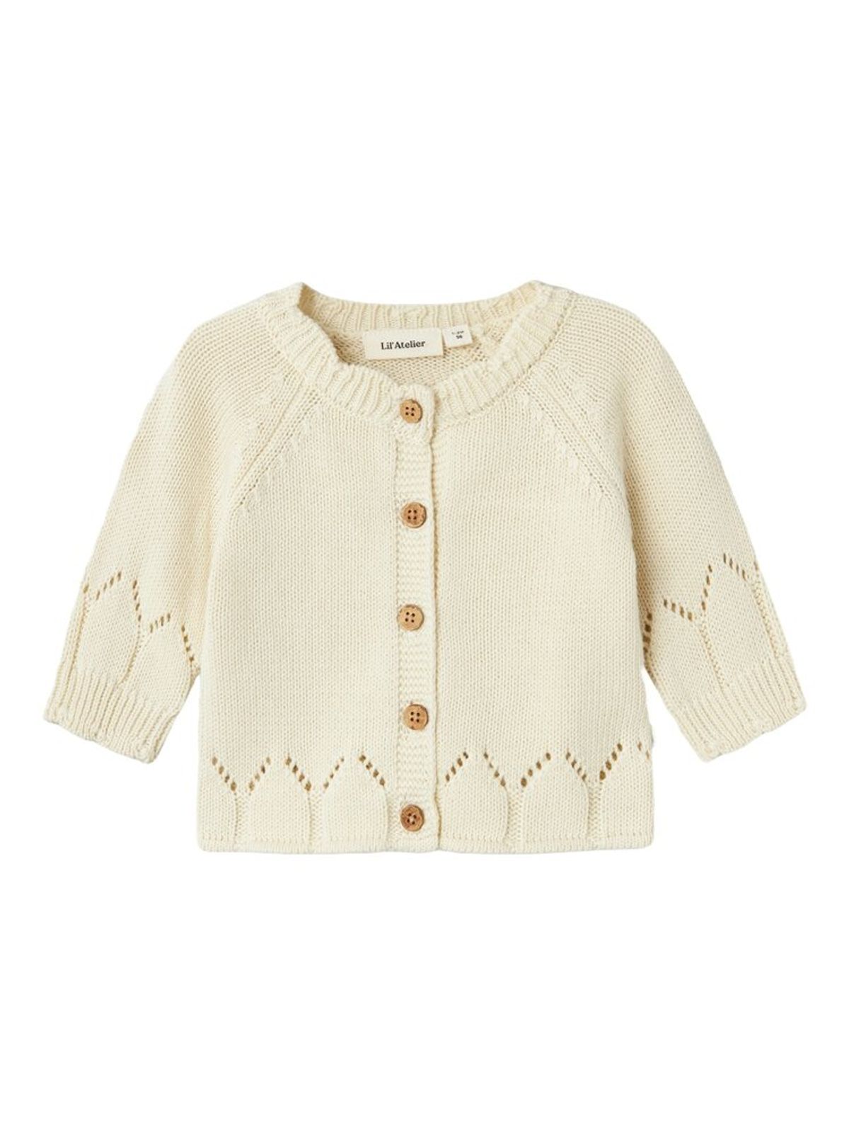 Ramla langærmet strik cardigan - TURTLEDOVE - 62