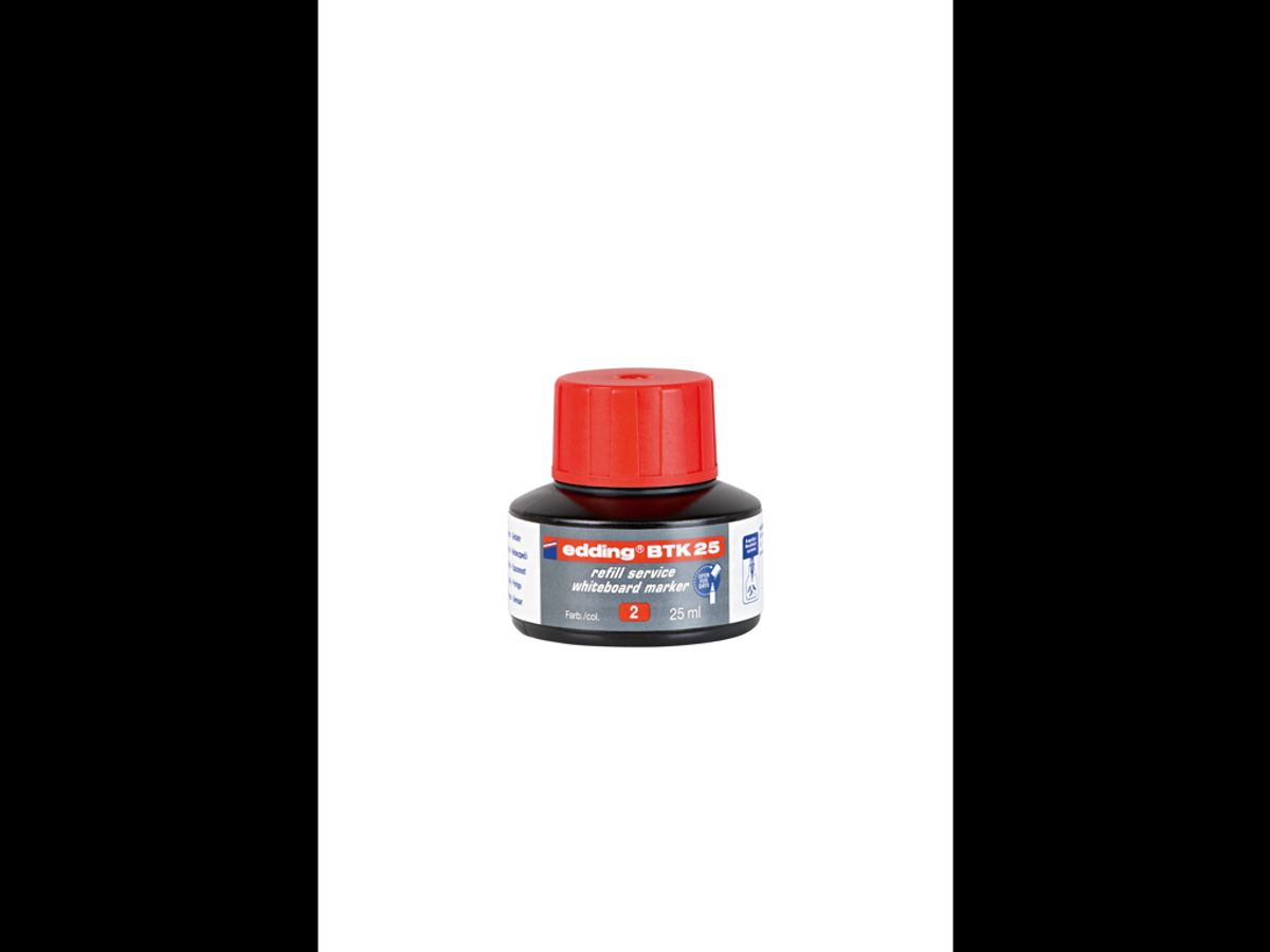 Refill Edding ink Whiteboard 25 ml rød