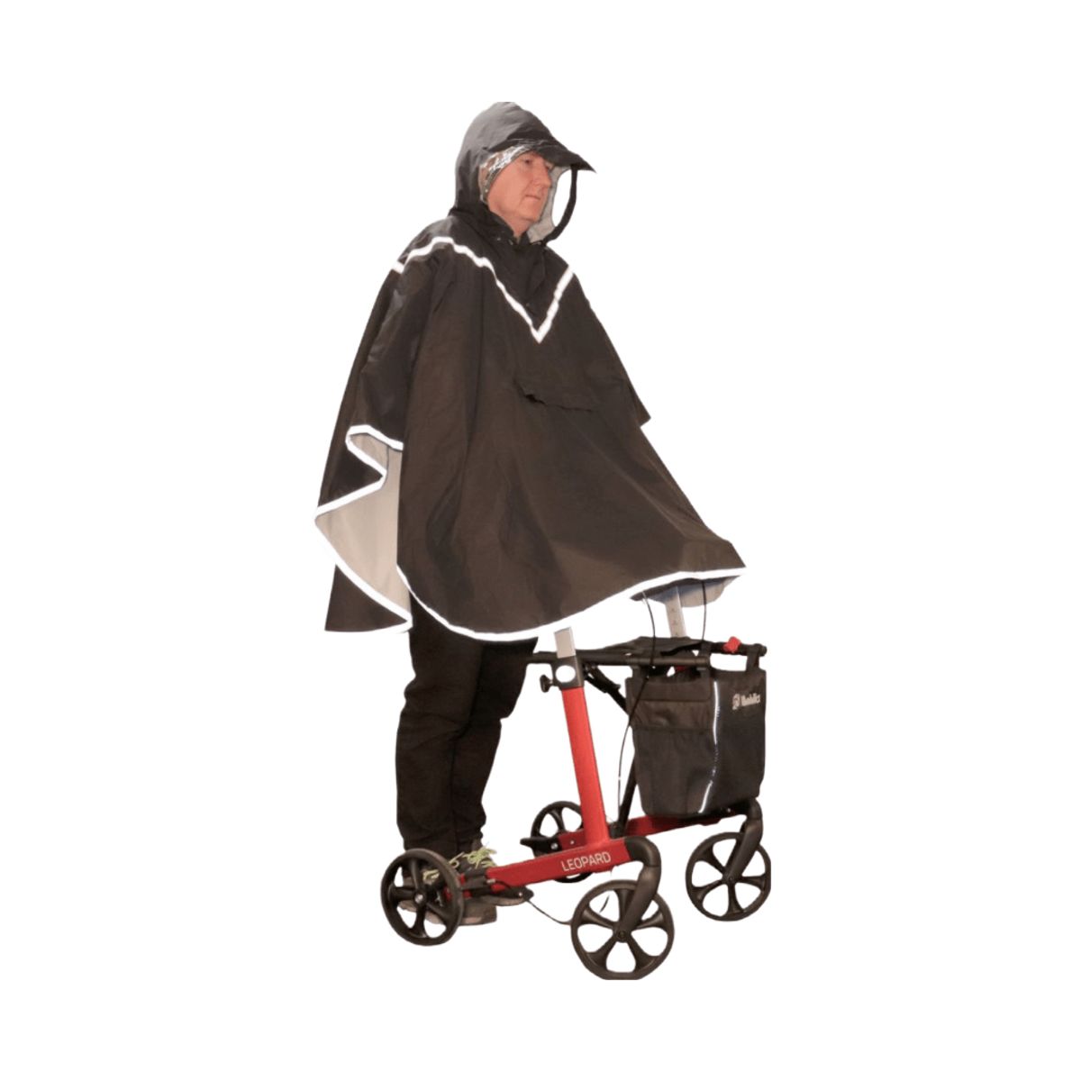 Regnoverslag (poncho) til rollatorbrugere - Universal - Small (standard)