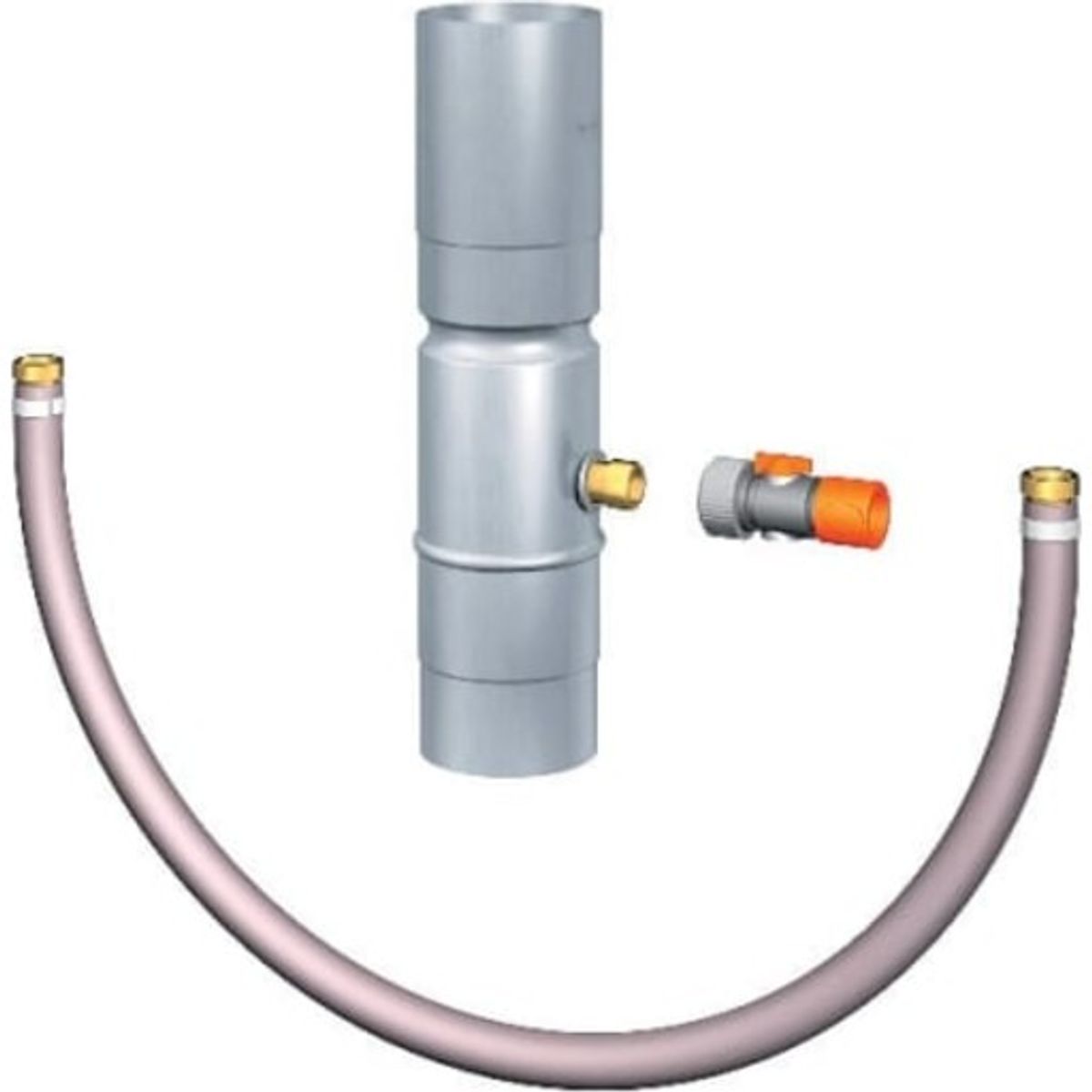 Regnvandssamler med Gardena stik & 1" slange 1.000 mm Ø87 mm.