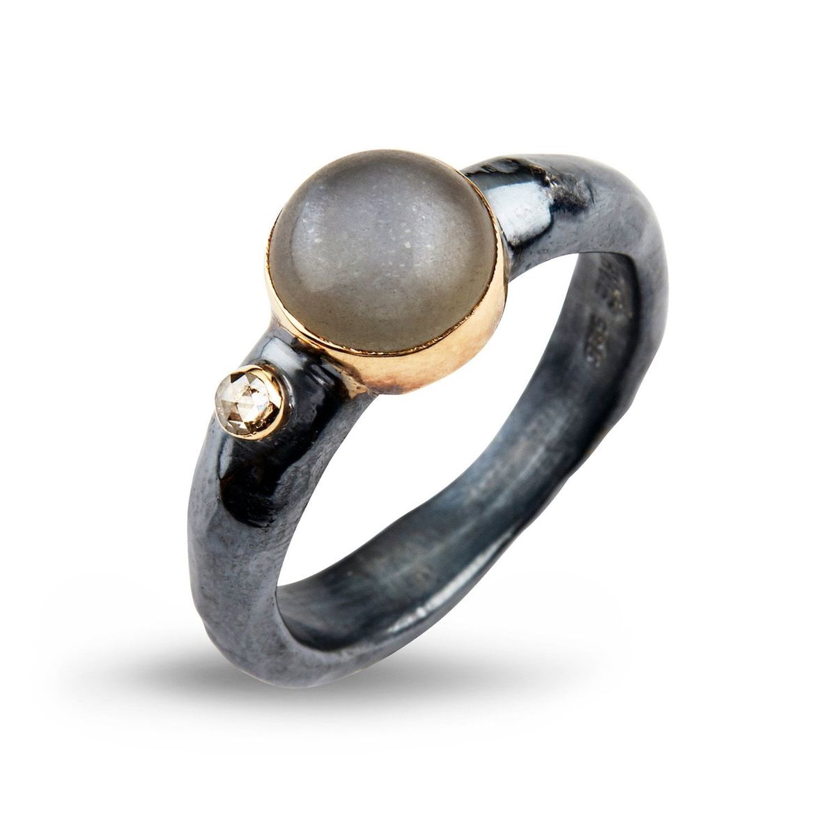 Ring Antique Grey Moon - 53