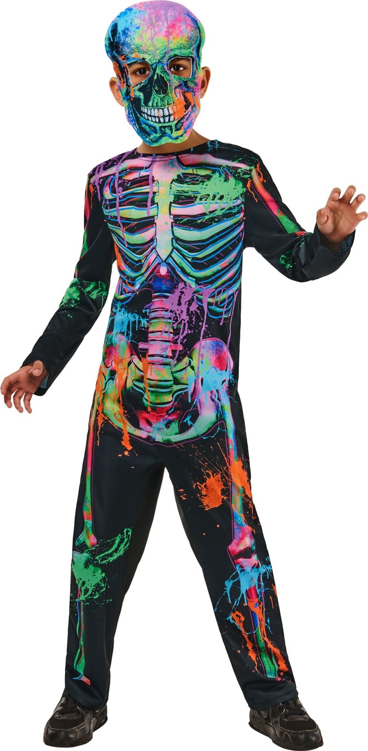 Rubies - Halloween Costume - Bonesky Graffiti Skeleton (122-128 Cm)