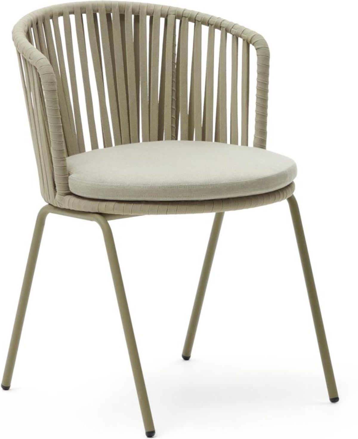 Saconca, Udendørs stol, beige, metal