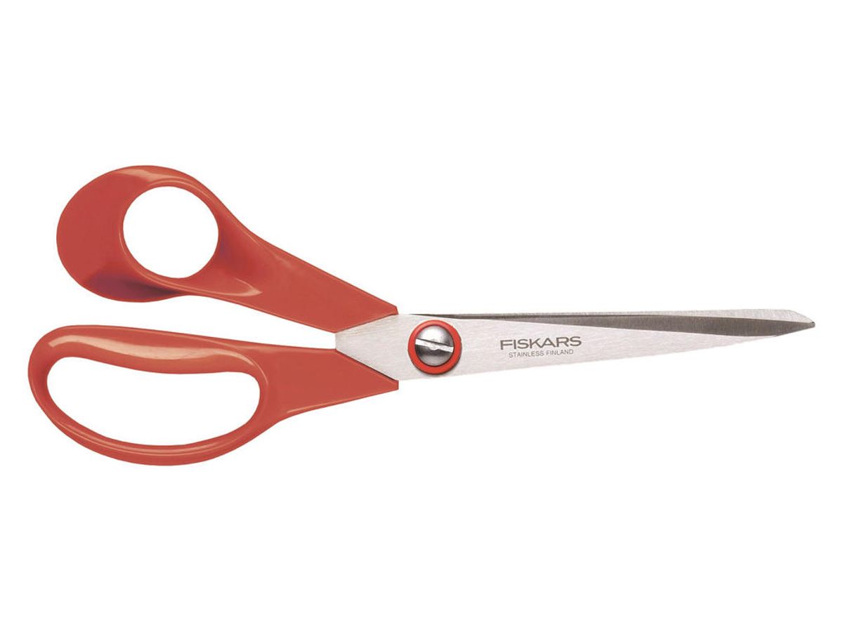 Saks Fiskars Universal rød 21 cm Venstre