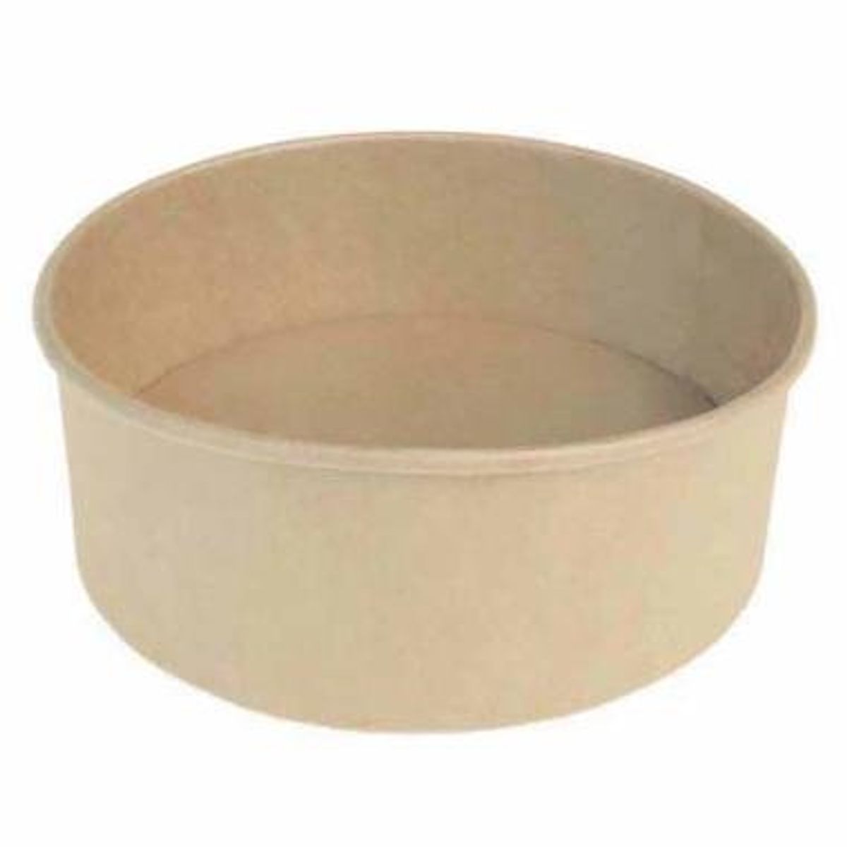 Salatskål Catersource rund 1000 ml Ø150 mm x 78 mm brun kraft med PE