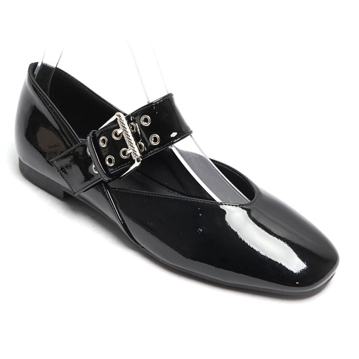 Sandrine dame ballerina sko 6689 - Black