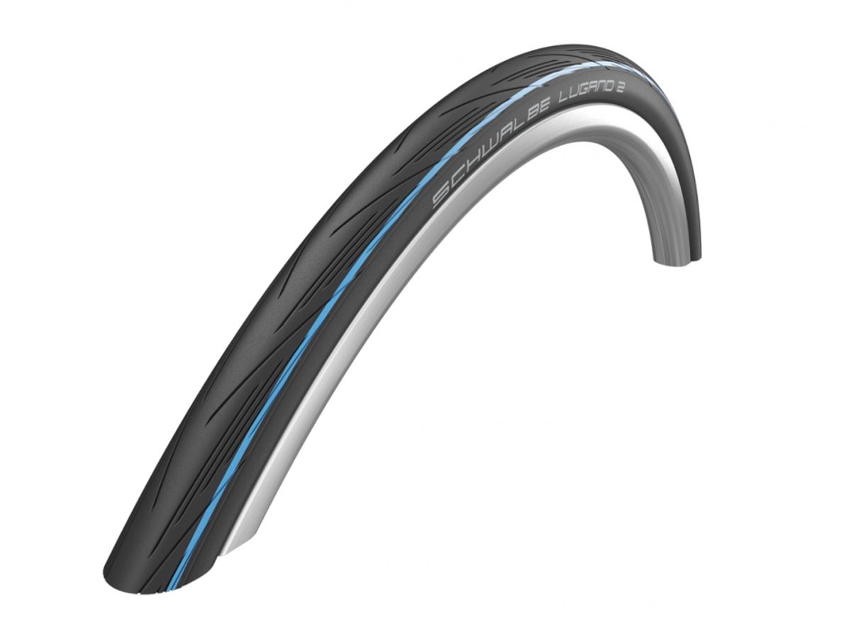 Schwalbe Lugano II - K-Guard Foldedæk - 700x25c (25-622) Sort/Blå