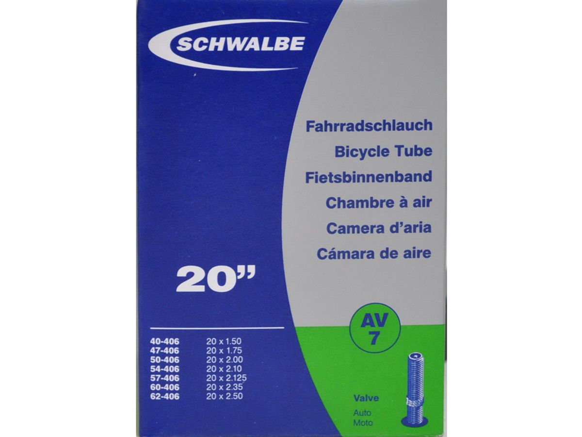 Schwalbe slange 20 x 1,50-2,50 med Auto ventil AV7