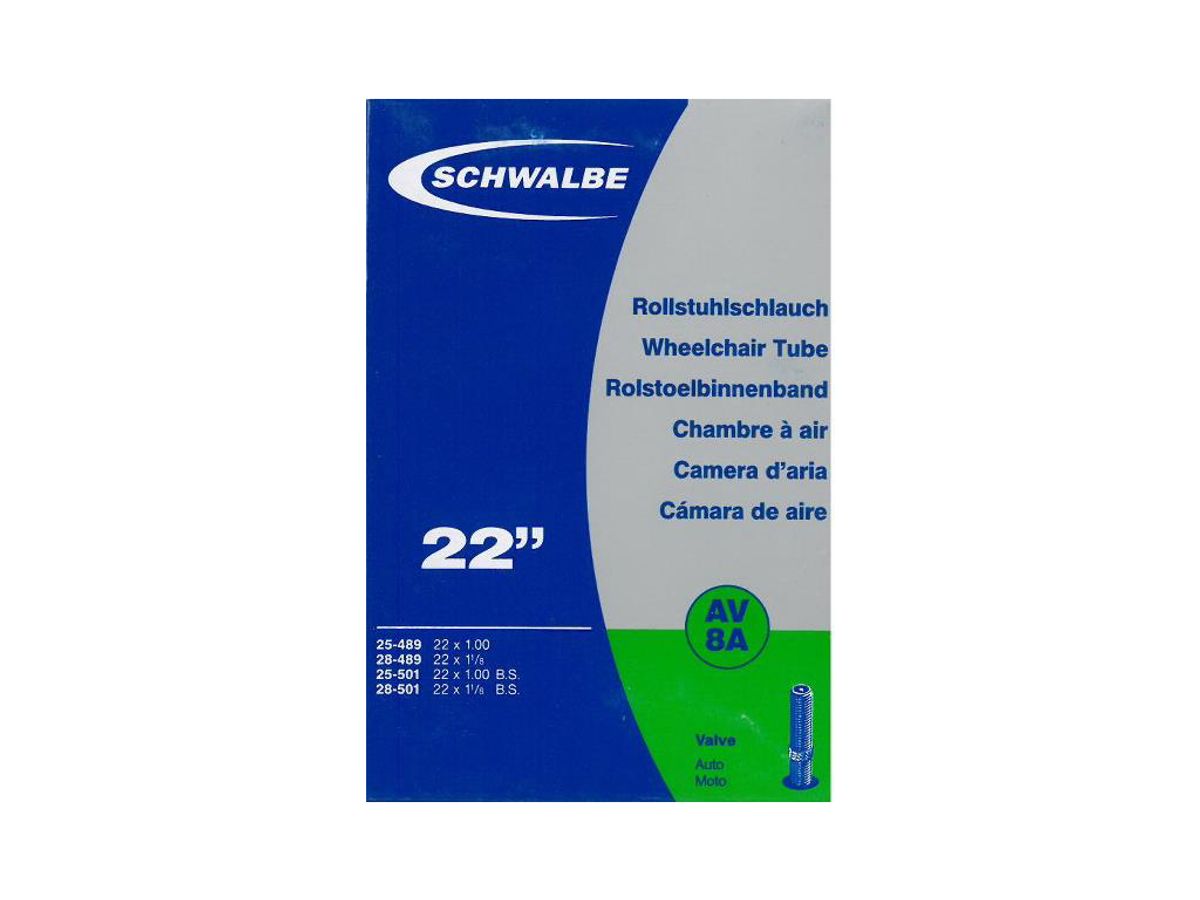 Schwalbe slange 22 x 1,00-1,25 med Auto ventil AV8A