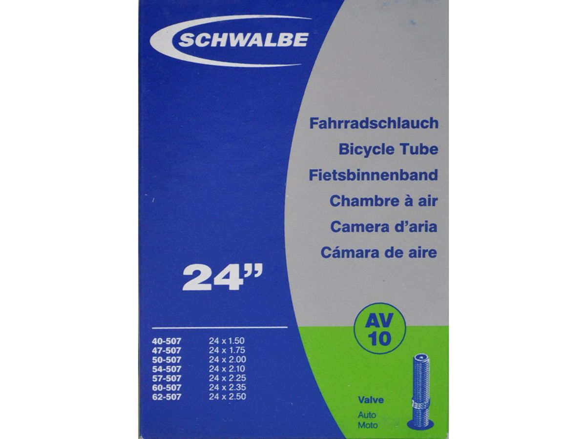 Schwalbe slange 24 x 1,75-2,50 med Auto ventil AV10