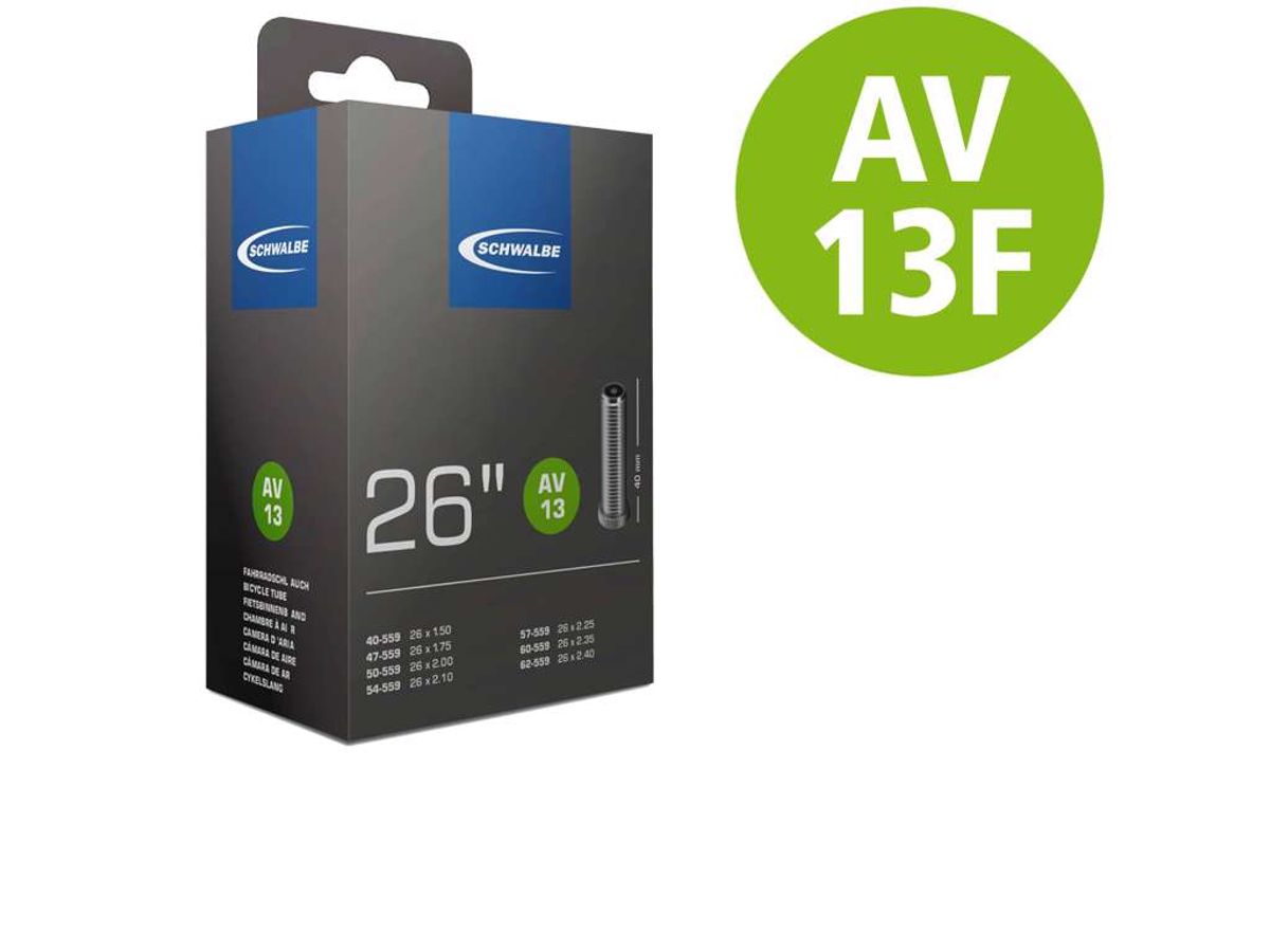 Schwalbe slange 26 x 2,10-3,00 Freeride med 40mm lang Autoventil AV13F