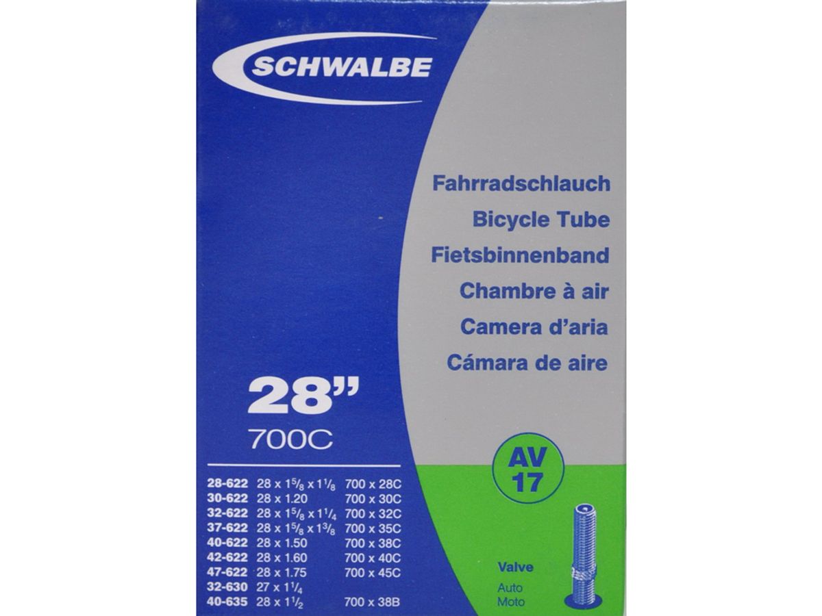 Schwalbe slange 700 x 28-45c med Auto ventil AV17