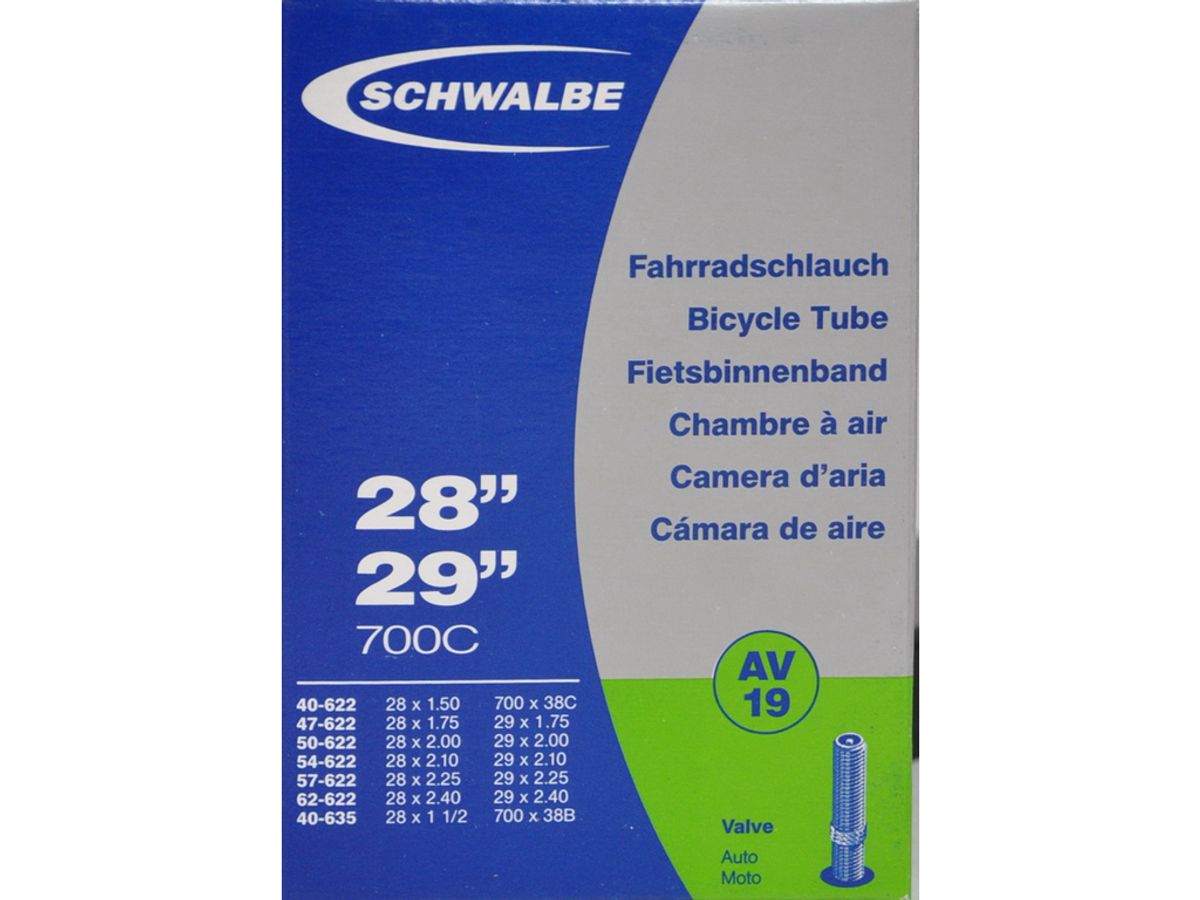 Schwalbe slange 700 x 40-62c 27/29" med Auto ventil AV19