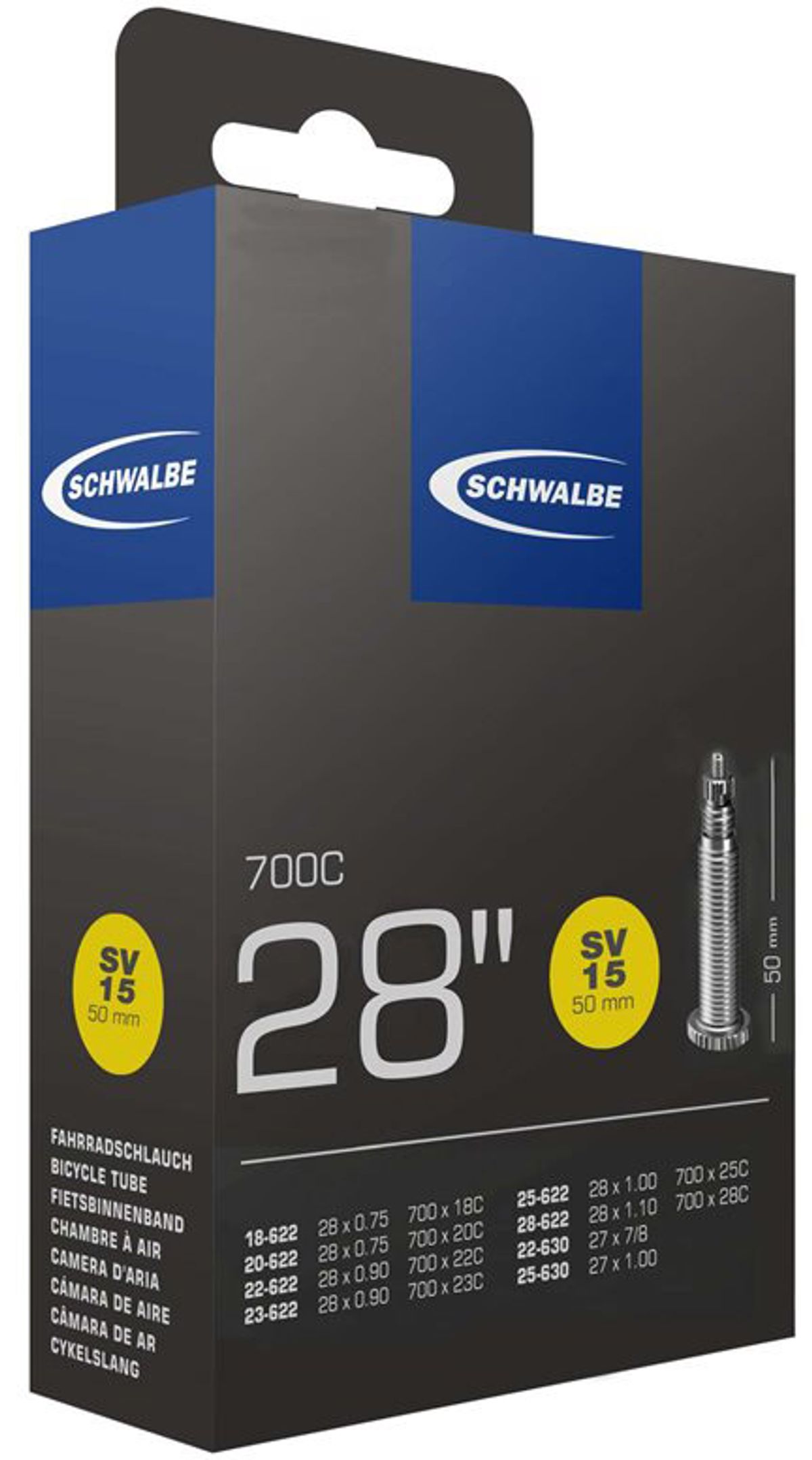 Schwalbe Slange 700x18-28c 50mm Dunlop