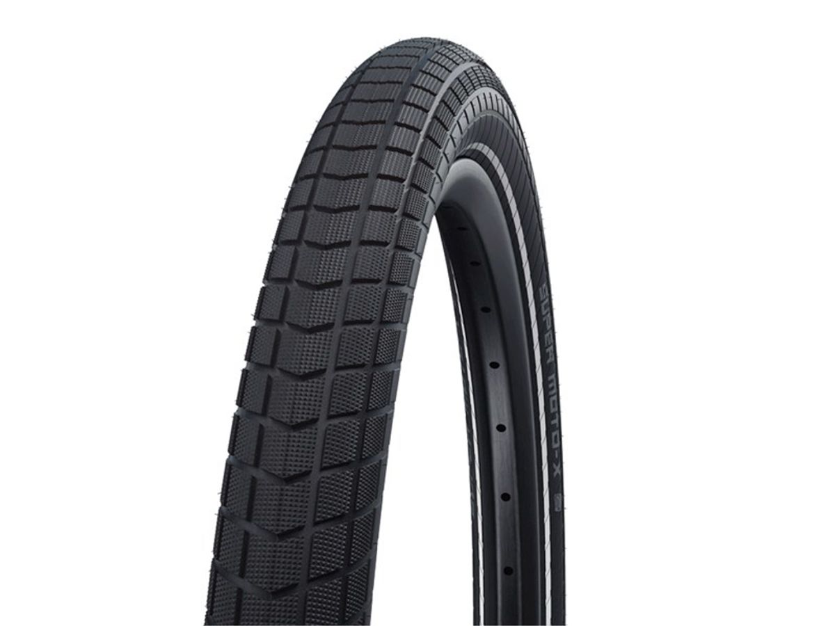 Schwalbe Super Moto-X - Tråddæk - 20x2,40 (62-406) E-50 - Sort refleks