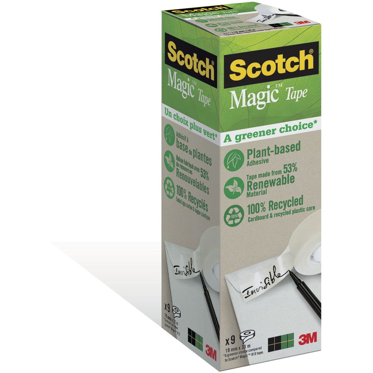 Scotch 900 Magic tape maelkehvid 33 m