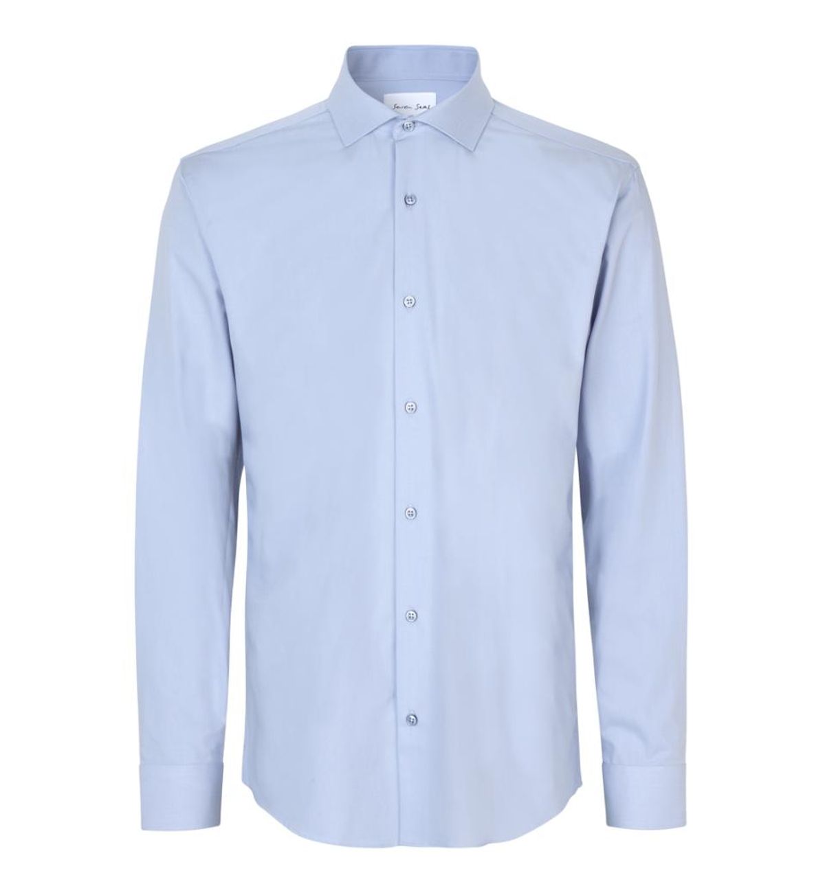 Seven Seas Hybrid Skjorte Modern Fit S50 Light Blue_45/46-2xl