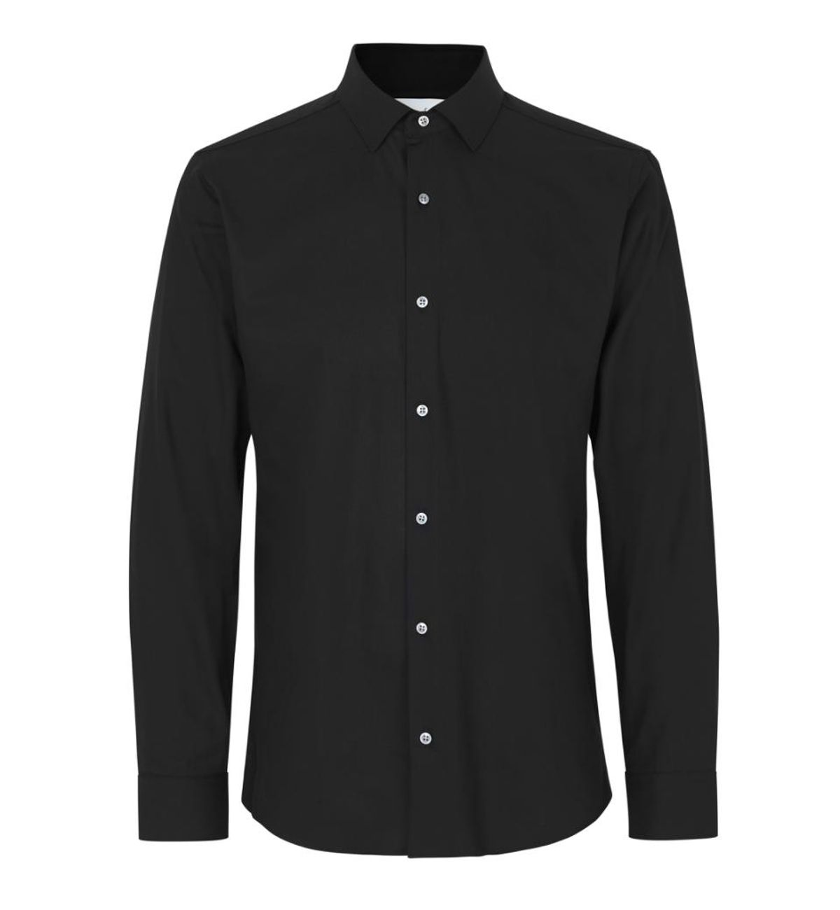 Seven Seas Hybrid Skjorte Slim Fit S51 Black_37/38-s