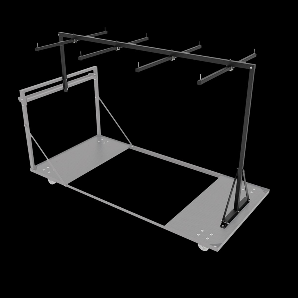 Showgear Guard Rail Holder for Mammoth Transport Trolley For up to 24x Mammoth Dex Guard Rails