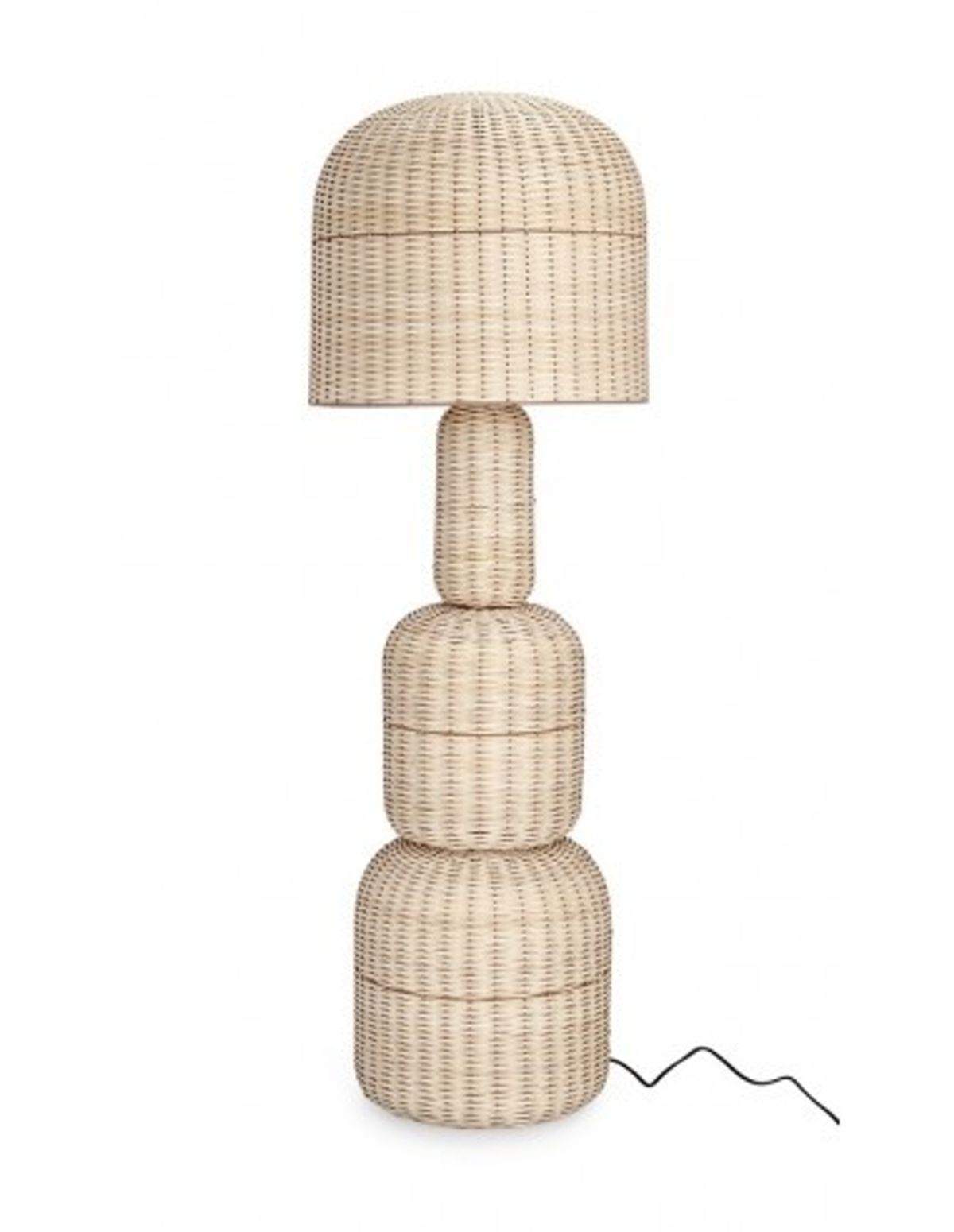 Sikkim Gulvlampe i rattan 1 x E27 H157 cm - Natur