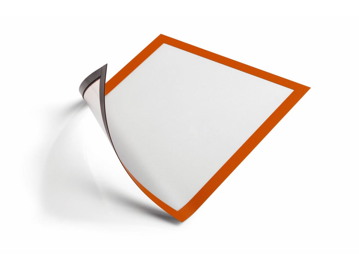 Skilt Duraframe® A4 Orange Magnetisk 5 stk