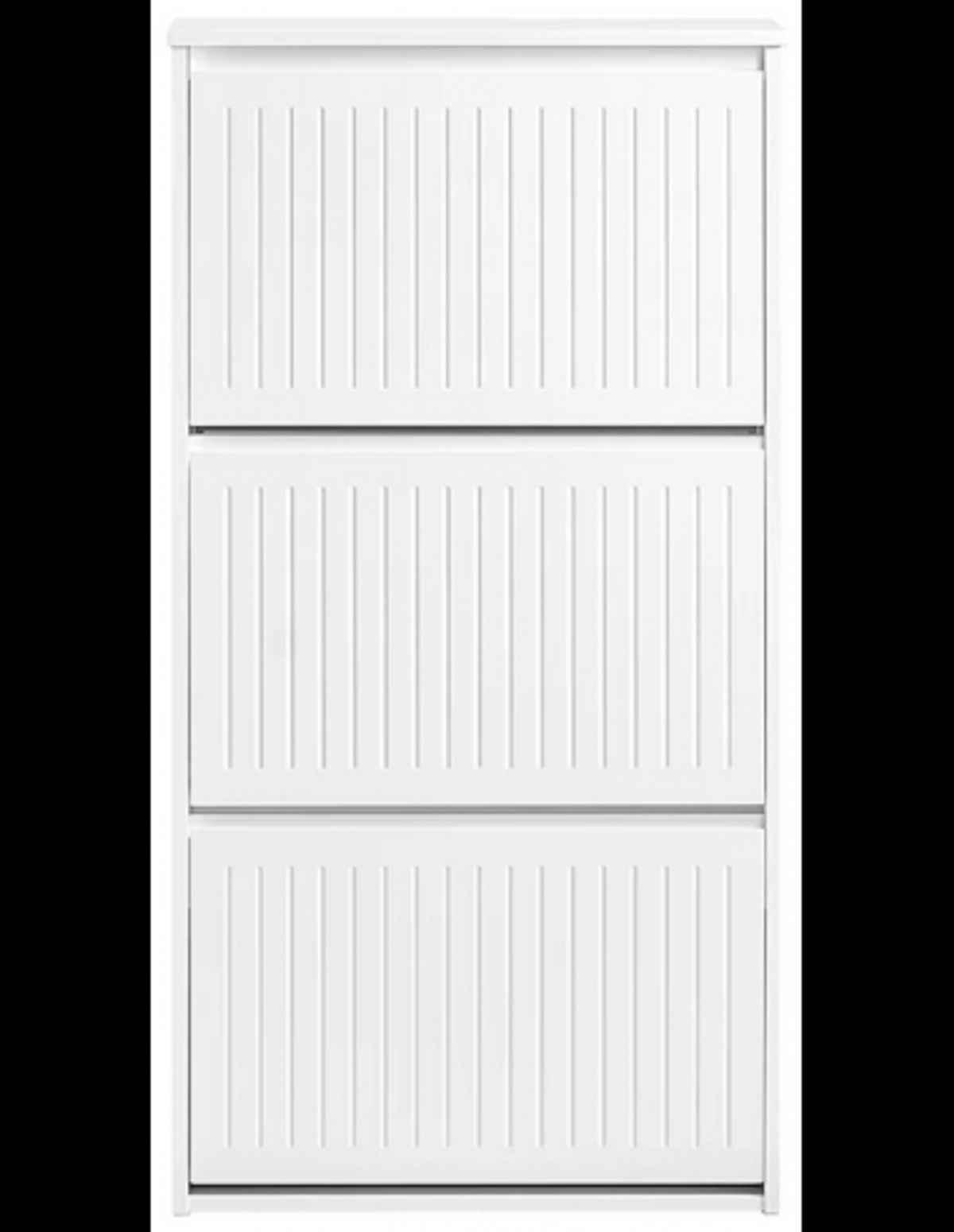 Skoskab i møbelplade H120 x B61 x D26 cm - Hvid