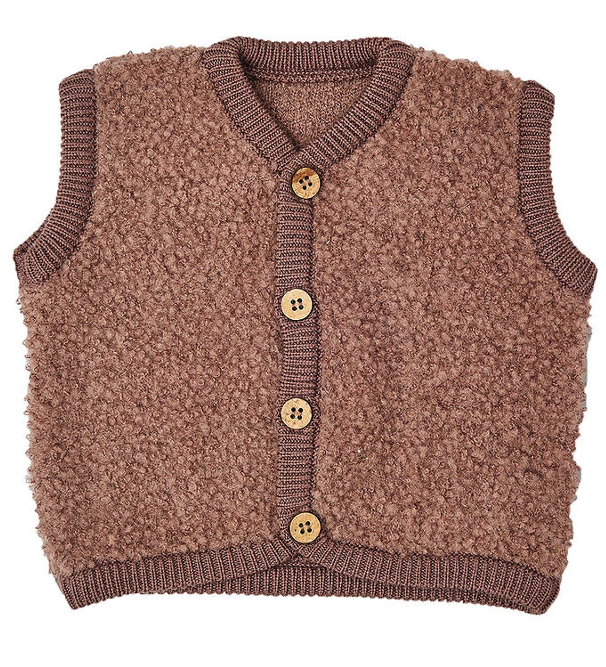 Smallstuff Vest - Uld - Rose brown