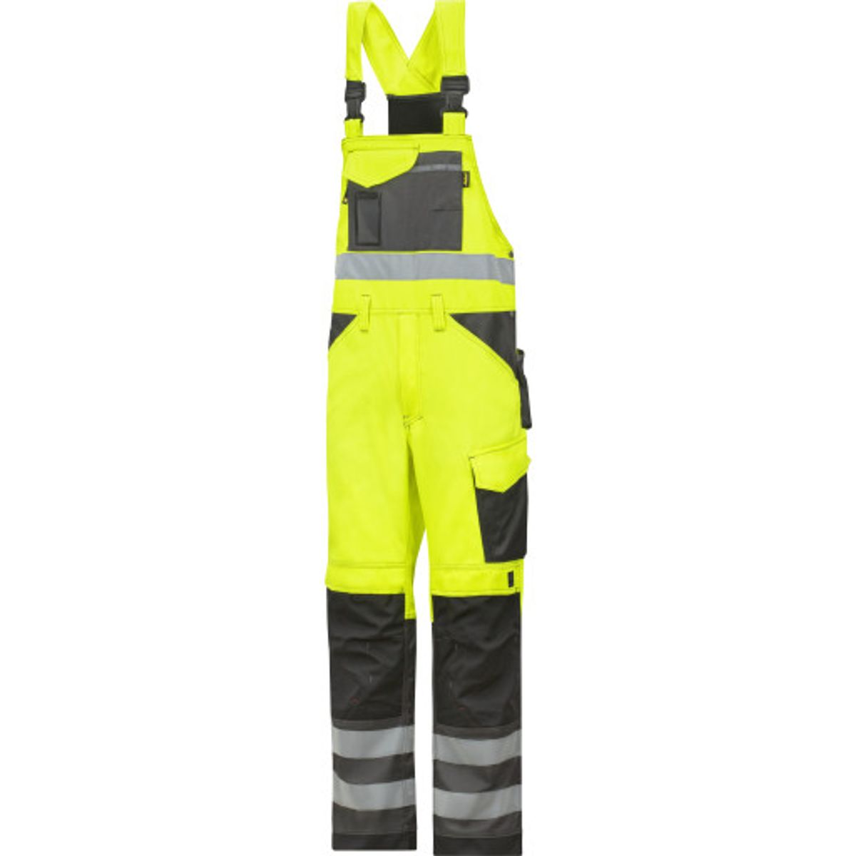 Snickers overall 0113, High-Vis kl2 gul/gråmeleret, str. 46