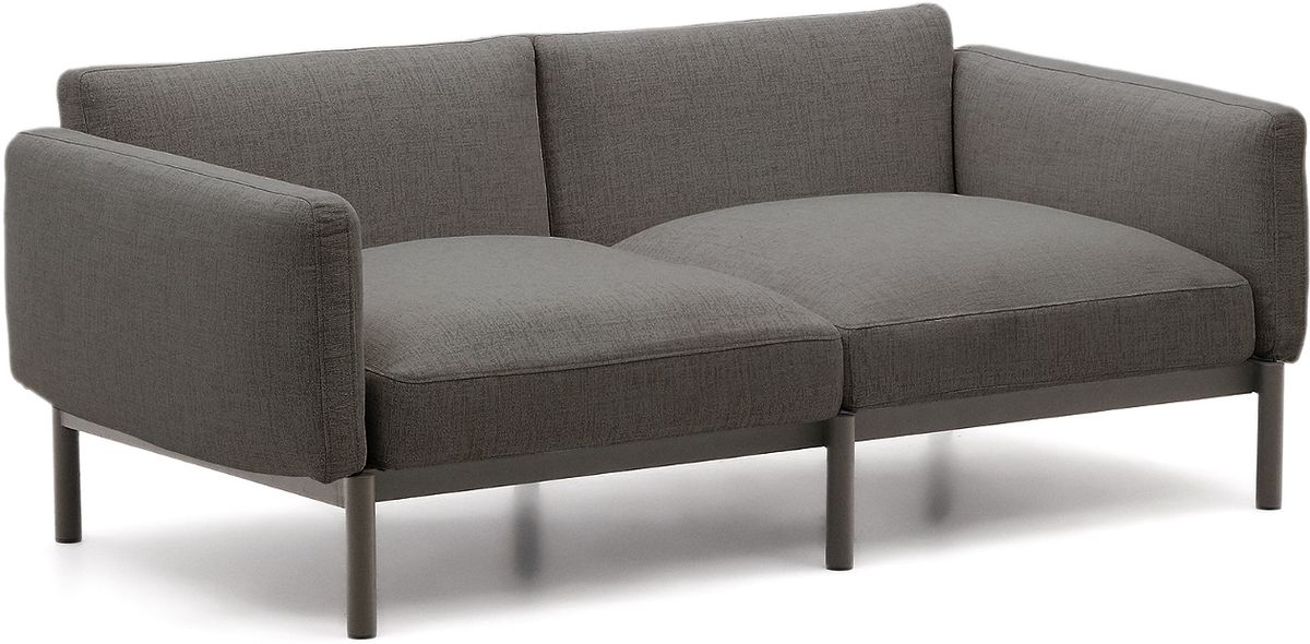 Sorells, Udendørs 3-personers sofa, grafit, H73x201x113 cm