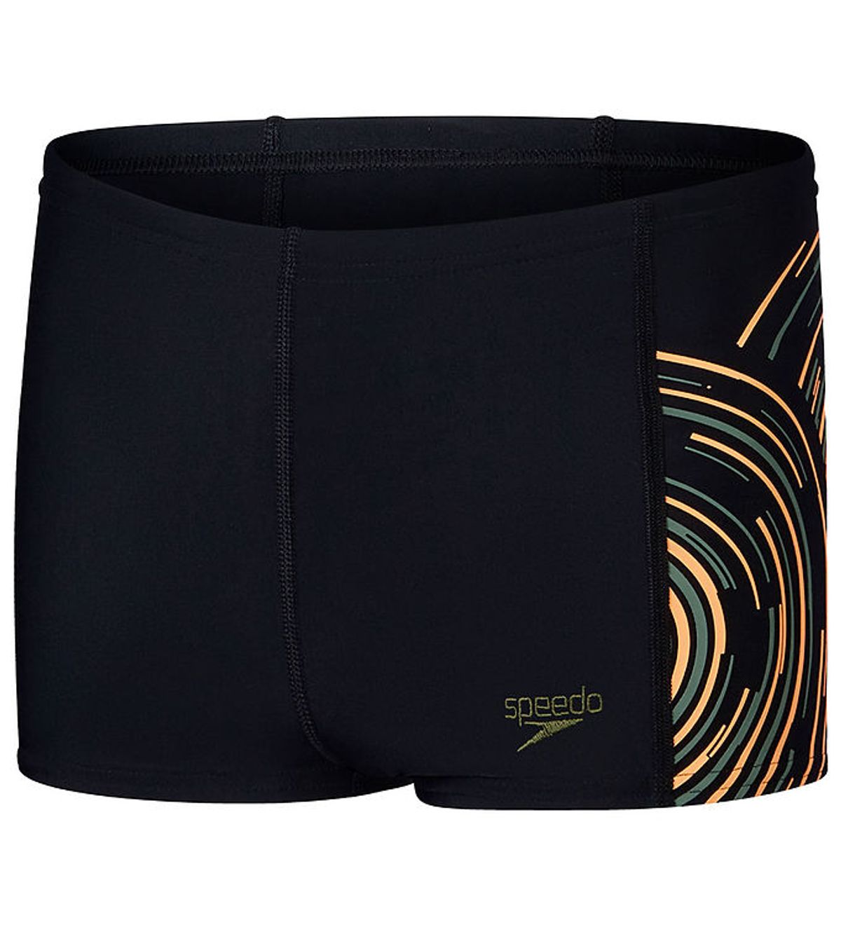 Speedo Badebukser - Plastisol Placement Aquashort - Black/Green