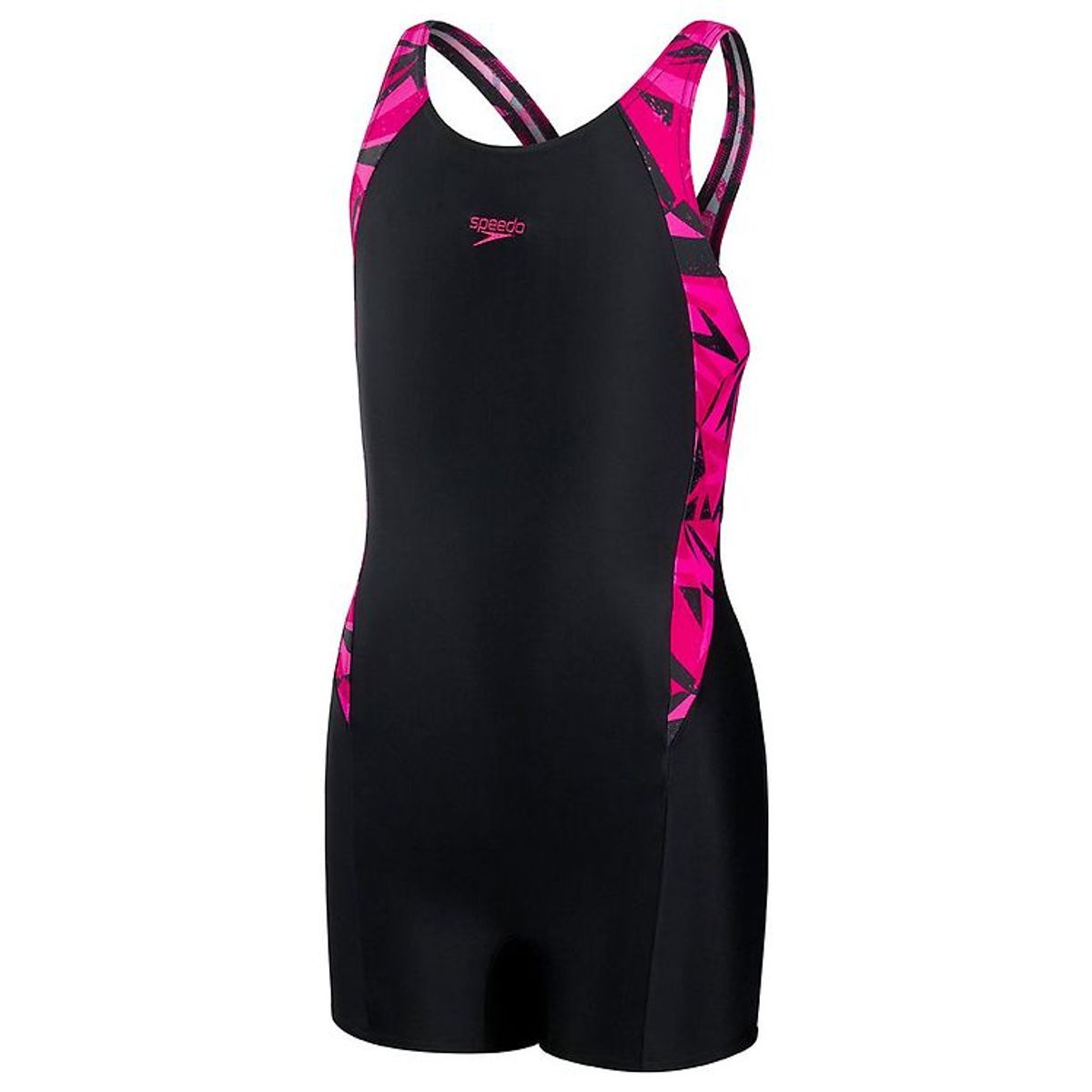 Speedo Badedragt - Hyperboom Splice Legsuit JF - Black/Pink